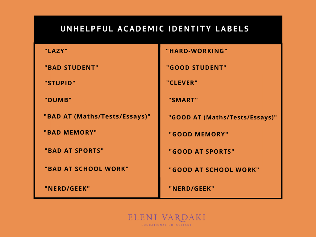 Unhelpful academic identity labels Eleni Vardaki Educational Consultant