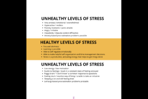 Traumatic stress, stress, and PTSD educational chart www.elenivardaki.com