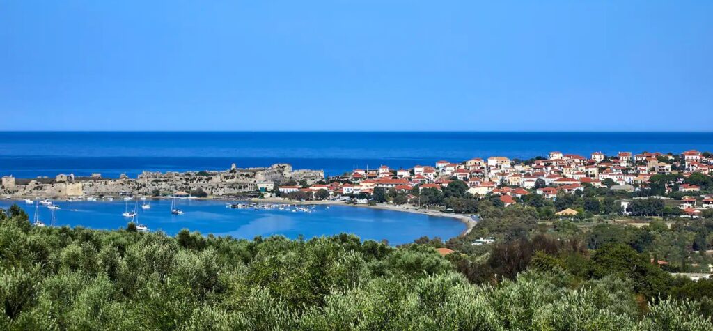 Retreat location Casa Marina Methoni view