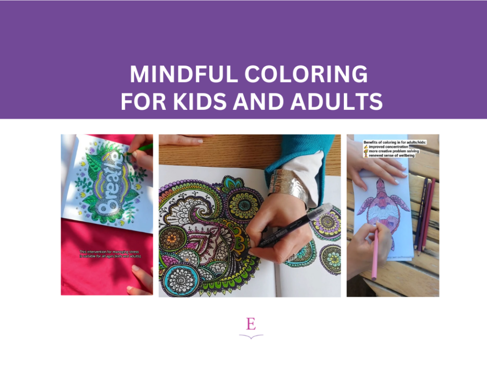 Mindful coloring for stress management with Eleni Vardaki