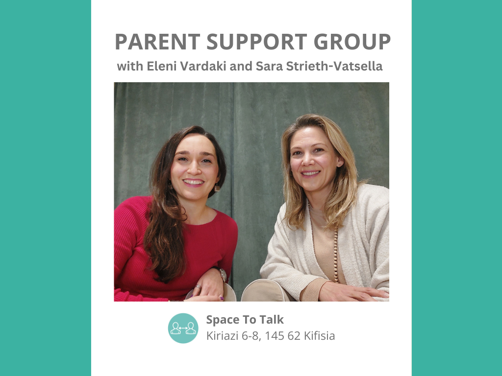 Parent group in Kifisia, Space to Talk, co-hosted by Sara Strieth-Vatsella and Eleni Vardaki